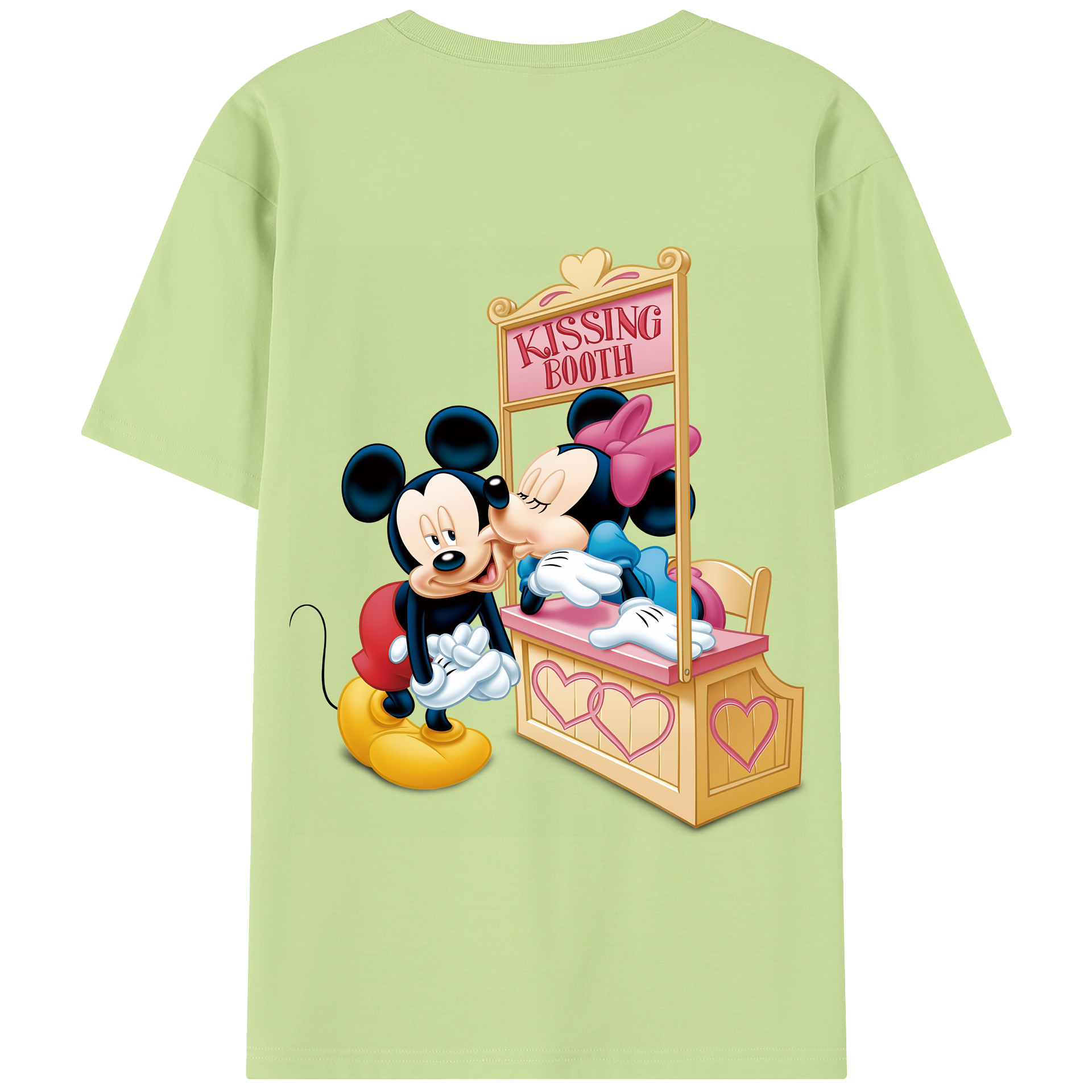 （画像用） ミッキーマウス Mickey Mouse 綿100％半袖Tシャツ（背面プリント）